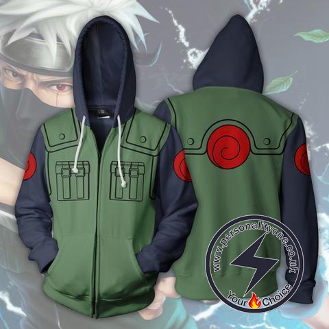 Naruto - Hatake Kakashi Zip Up - Hoodies Jackets